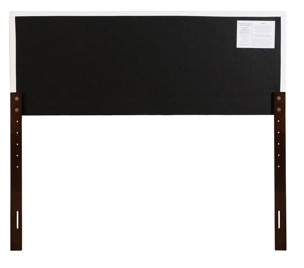 English Elm Elegant Full Size Adjustable Headboard Classic Finish Casual Style for Any Bedroom White B078112019