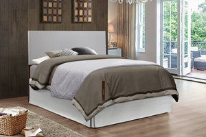 English Elm Nova Adjustable PU Faux Leather King Headboard with Panel Design, Easy-Clean, Wall or Bed Mountable LIGHT GREY 25.2 L x 62.8 W x 2.76 H B078112025