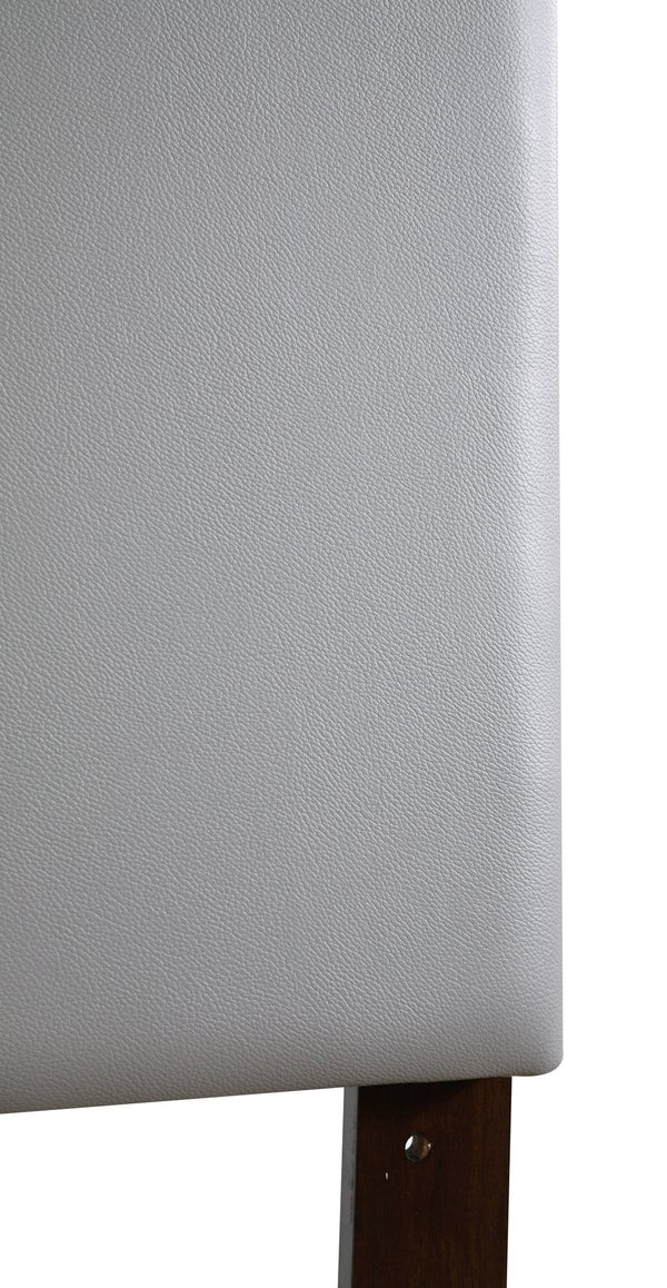 English Elm Nova Adjustable PU Faux Leather King Headboard with Panel Design, Easy-Clean, Wall or Bed Mountable LIGHT GREY 25.2 L x 62.8 W x 2.76 H B078112025