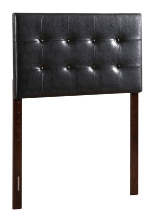 English Elm Stylish Upholstered Adjustable Headboard Neutral Fabric Versatile Bedroom Accent Black B078112034
