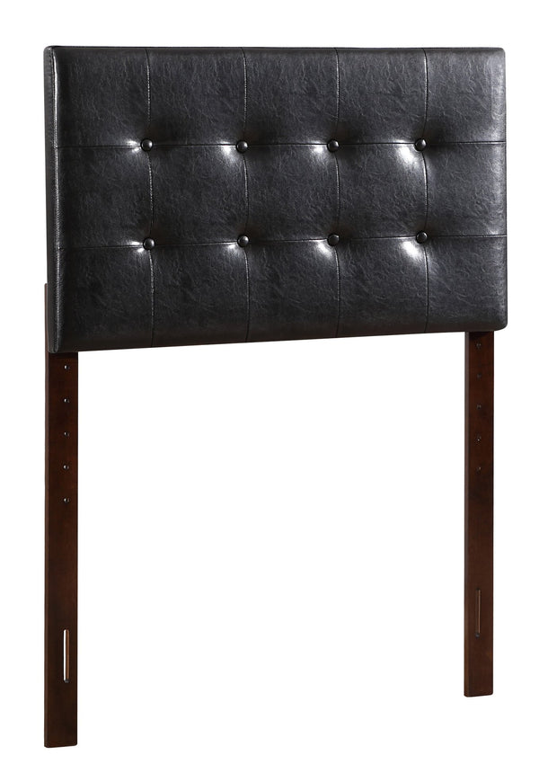 English Elm Stylish Upholstered Adjustable Headboard Neutral Fabric Versatile Bedroom Accent Black B078112034