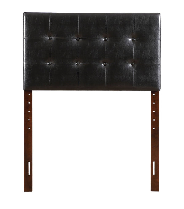 English Elm Stylish Upholstered Adjustable Headboard Neutral Fabric Versatile Bedroom Accent Black B078112034