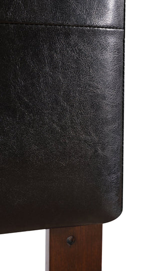 English Elm Stylish Upholstered Adjustable Headboard Neutral Fabric Versatile Bedroom Accent Black B078112034