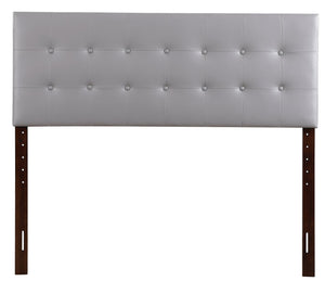 English Elm Super Nova King Headboard Button Tufted Faux Leather Panel Adjustable Height Bedroom B078112040