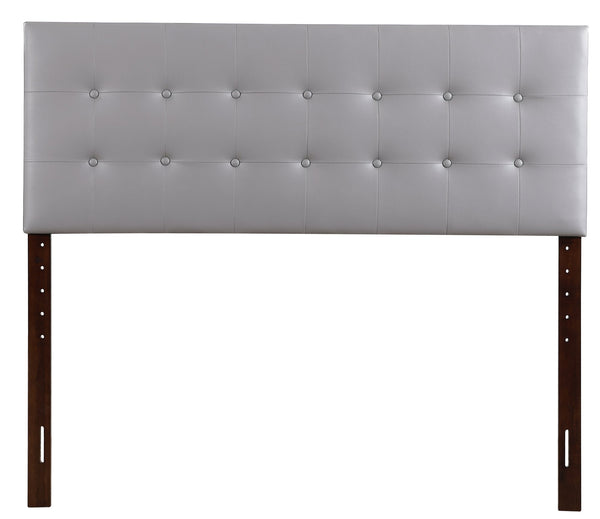 English Elm Super Nova King Headboard Button Tufted Faux Leather Panel Adjustable Height Bedroom B078112040