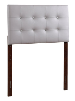 English Elm Stylish Upholstered Adjustable Headboard Neutral Fabric Versatile Bedroom Accent Light Grey B078112042