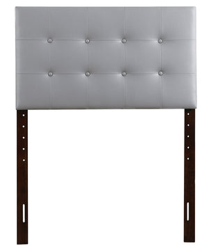 English Elm Stylish Upholstered Adjustable Headboard Neutral Fabric Versatile Bedroom Accent Light Grey B078112042