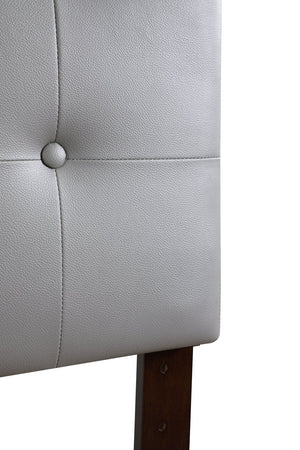 English Elm Stylish Upholstered Adjustable Headboard Neutral Fabric Versatile Bedroom Accent Light Grey B078112042