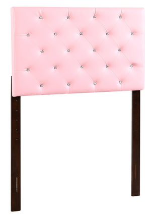English Elm Super Nova G0129-QHB Upholstered Queen Headboard with Adjustable 41–53" Height, Button Tufted Finish Pink 25 L x 41 W x 3 H B078112056
