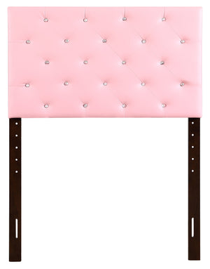 English Elm Super Nova G0129-QHB Upholstered Queen Headboard with Adjustable 41–53" Height, Button Tufted Finish Pink 25 L x 41 W x 3 H B078112056