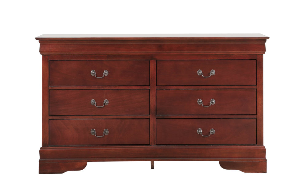 English Elm Louisphillipe G02100-D Dresser - Warm Cherry Finish, Timeless Elegance & Spacious Storage Solution B078107834