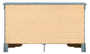 English Elm Charming Wooden Storage Chest 48"H x 31"W x 16"D — Classic Traditional Design, Sturdy, Ready-to-Use Teal 18 L x 59 W x 37 H B078107856