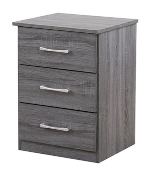 English Elm Chic Modern Nightstand with Space-Saving Design, Easy Assembly, Durable Particle Board, Sleek Contemporary Look Gray 6.5 L x 17.91 W x 25.98 H B078112067