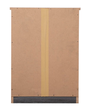 English Elm Chic Modern Nightstand with Space-Saving Design, Easy Assembly, Durable Particle Board, Sleek Contemporary Look Gray 6.5 L x 17.91 W x 25.98 H B078112067