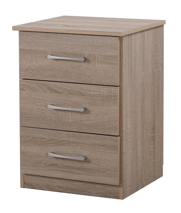 English Elm Elegant Classic Nightstand with Two Deep Drawers, Durable Veneer & Frame, Warm Finish Accent Brown 6.5 L x 17.91 W x 25.98 H B078112068