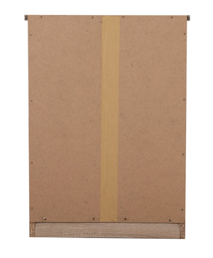 English Elm Elegant Classic Nightstand with Two Deep Drawers, Durable Veneer & Frame, Warm Finish Accent Brown 6.5 L x 17.91 W x 25.98 H B078112068