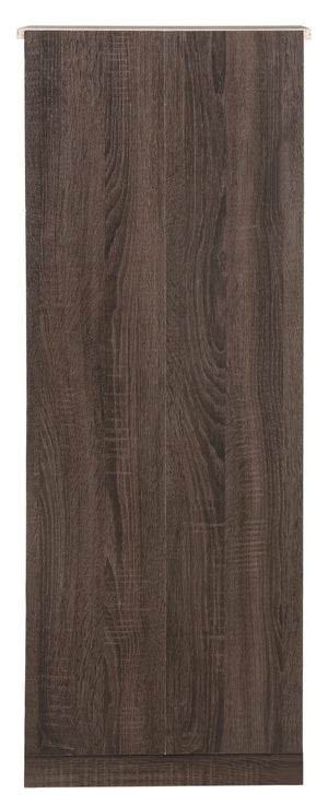 English Elm Boston Lingerie Chest with Rich Sandle Wood Finish, 46"H Vertical Storage, Smooth Roller Drawers Brown 48 L x 19 W x 7 H B078107862