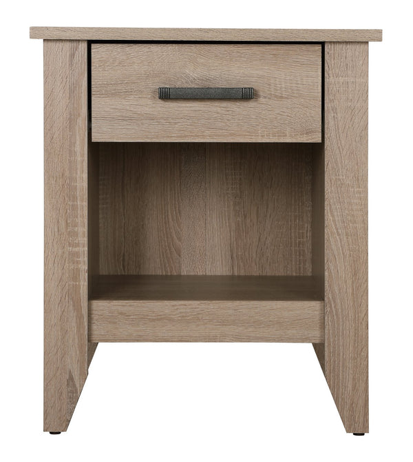 English Elm Charming Sandle Wood Nightstand: Modern Design With Storage For A Stylish Bedroom Upgrade B078112082