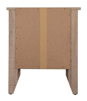 English Elm Charming Sandle Wood Nightstand: Modern Design With Storage For A Stylish Bedroom Upgrade B078112082