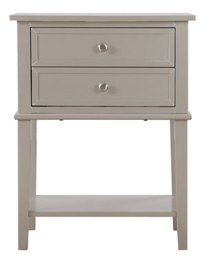 English Elm Stylish Oak Nightstand with 28"H x 18"W x 14"D Durable Particle Board Build and Warm Wood Finish Appeal Champagne 15.16 L x 17.52 W x 24.02 H B078112088