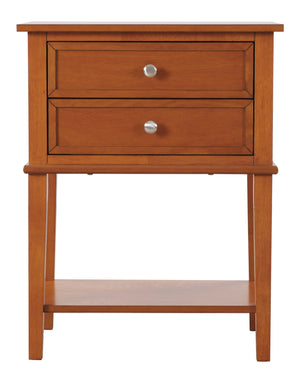English Elm Stylish Oak Nightstand with 28"H x 18"W x 14"D Durable Particle Board Build and Warm Wood Finish Appeal Oak 15.16 L x 17.52 W x 24.02 H B078112092