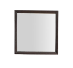 English Elm Primo G1300-M Mirror Espresso Finish 36"x36" — Durable Wood Veneer Frame, Low Distortion Glass Elegance B078107966