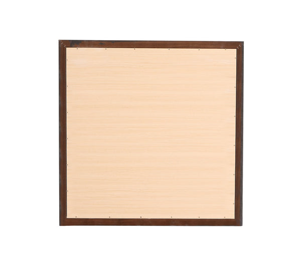 English Elm Primo G1300-M Mirror Espresso Finish 36"x36" — Durable Wood Veneer Frame, Low Distortion Glass Elegance B078107966