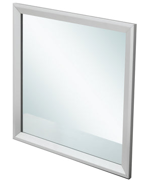 English Elm Primo Silver Champagne Wall Mirror 36"x36" Low-Distortion Glass, Wood Veneer Frame for Modern Décor Champagne 38.5 L x 39.5 W x 3.5 H B078112157