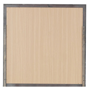 English Elm Primo Silver Champagne Wall Mirror 36"x36" Low-Distortion Glass, Wood Veneer Frame for Modern Décor Champagne 38.5 L x 39.5 W x 3.5 H B078112157