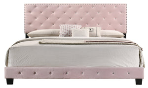 English Elm Charming Velvet Twin Bed with Hidden Storage Drawers, Casual Solid Frame, Easy Assembly Comfort Pink 24.6 L x 82 W x 5.5 H B078108023