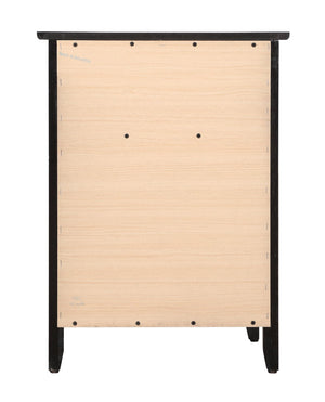 English Elm Stylish Black Nightstand With Versatile Storage - Perfect For Compact Spaces & Modern Bedrooms! B078112166-GIGA