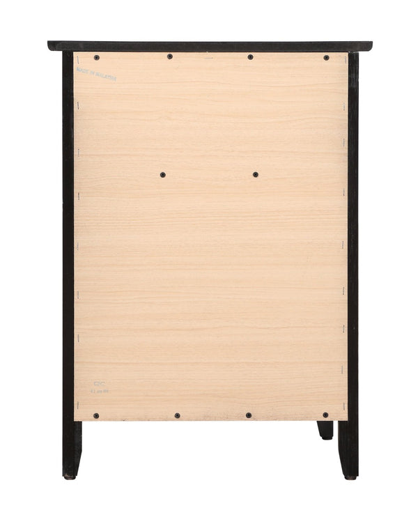 English Elm Stylish Black Nightstand With Versatile Storage - Perfect For Compact Spaces & Modern Bedrooms! B078112166-GIGA