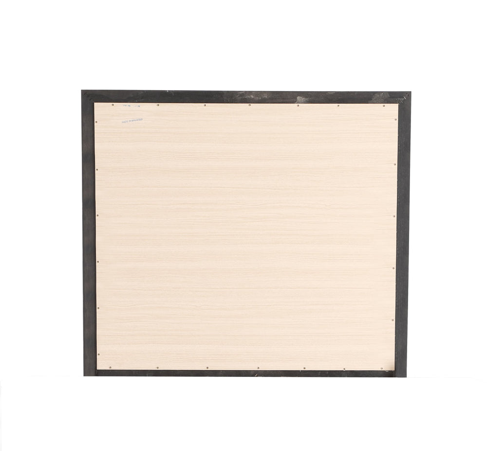 English Elm Marilla Black Wall Mirror 39"x35" with Low-Distortion Glass, Wood Veneer Frame for Modern Homes B078112178