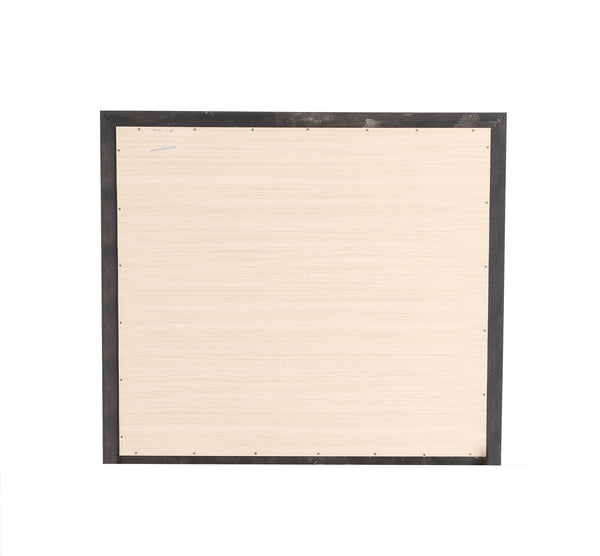English Elm Marilla Black Wall Mirror 39"x35" with Low-Distortion Glass, Wood Veneer Frame for Modern Homes B078112178