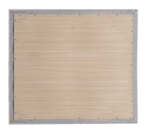 English Elm Contemporary Silver Metallic Wall Mirror 39"H x 35"W — Sleek Lightweight Frame, Brightens Rooms Elegantly Champagne 40 L x 36 W x 2 H B078108036