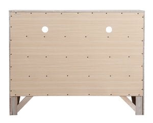 English Elm Marilla Modern G1503-TV2 Media Chest with Dovetailed Drawers and Real Wood Veneer Finish Champagne 40 L x 48 W x 19 H B078118241