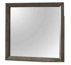 English Elm Contemporary Silver Metallic Wall Mirror 39"H x 35"W — Sleek Lightweight Frame, Brightens Rooms Elegantly Gray 40 L x 36 W x 2 H B078108039