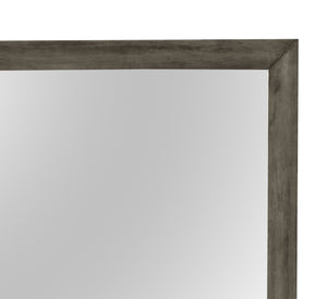English Elm Contemporary Silver Metallic Wall Mirror 39"H x 35"W — Sleek Lightweight Frame, Brightens Rooms Elegantly Gray 40 L x 36 W x 2 H B078108039