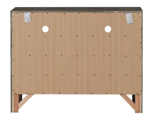 English Elm Marilla Modern G1505-TV2 Media Chest with Dovetailed Drawers, Real Wood Veneer, Fully Assembled Gray 40 L x 48 W x 19 H B078108041