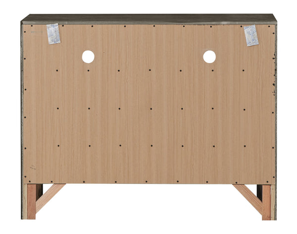 English Elm Marilla Modern G1505-TV2 Media Chest with Dovetailed Drawers, Real Wood Veneer, Fully Assembled Gray 40 L x 48 W x 19 H B078108041