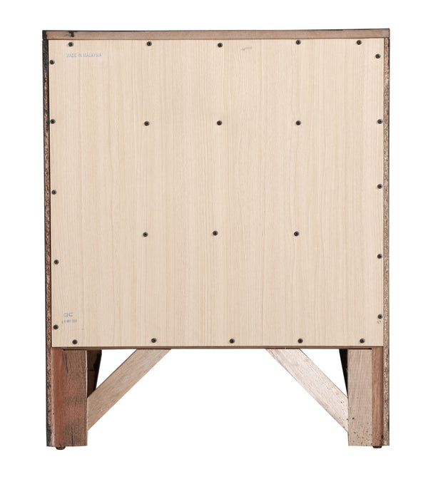 English Elm Marilla Cappuccino Nightstand with Dovetailed Drawers & Real Wood Veneer, Molded Beveled Fronts B078118249