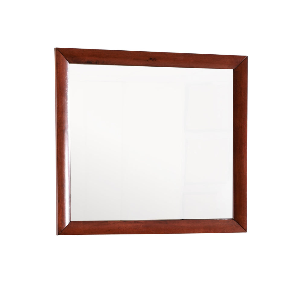 English Elm Marilla G1525-M Mirror with High-Quality Low-Distortion Glass for Sleek Modern Dresser Mounting Options Cherry 40 L x 36 W x 2 H B078108049
