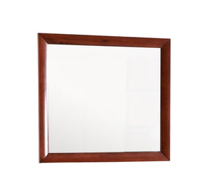 English Elm Marilla G1525-M Mirror with High-Quality Low-Distortion Glass for Sleek Modern Dresser Mounting Options Cherry 40 L x 36 W x 2 H B078108049