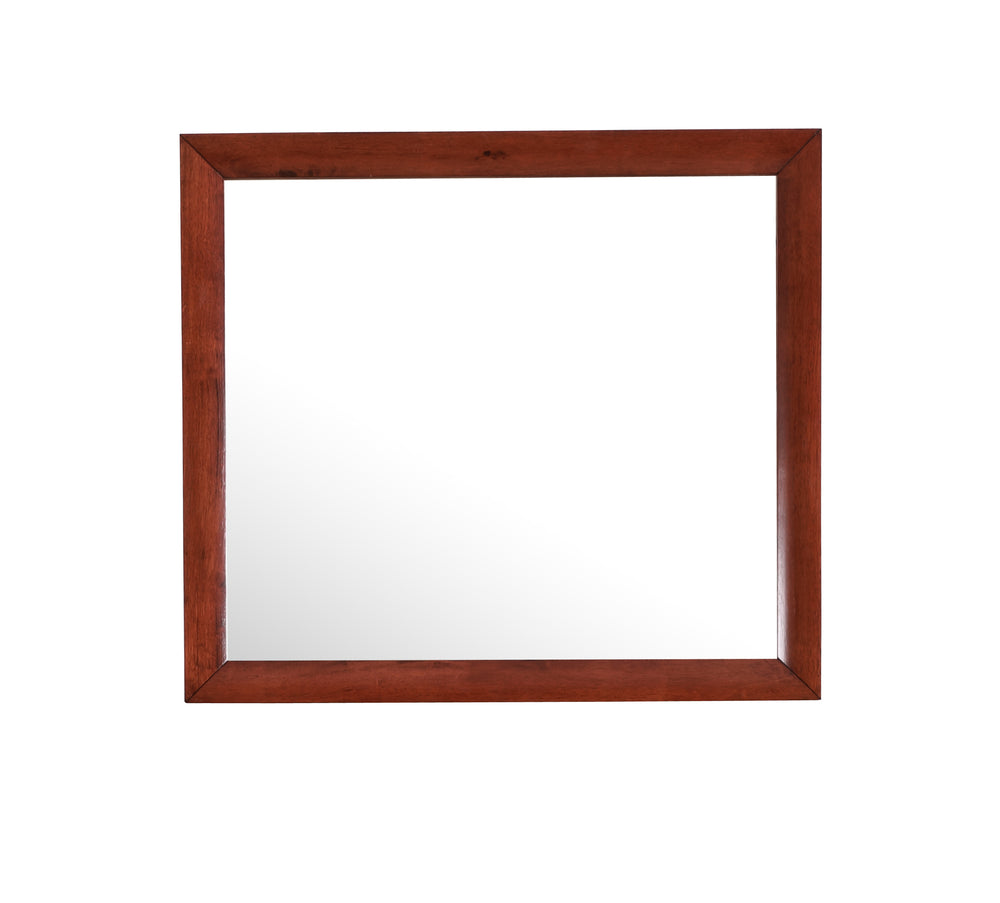 English Elm Marilla G1525-M Mirror with High-Quality Low-Distortion Glass for Sleek Modern Dresser Mounting Options Cherry 40 L x 36 W x 2 H B078108049