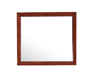 English Elm Marilla G1525-M Mirror with High-Quality Low-Distortion Glass for Sleek Modern Dresser Mounting Options Cherry 40 L x 36 W x 2 H B078108049