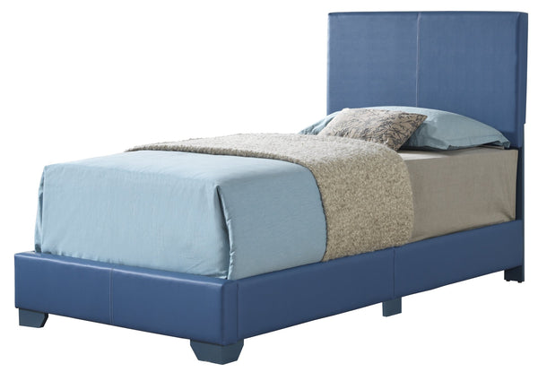 English Elm Charming Velvet Twin Bed with Hidden Storage Drawers, Casual Solid Frame, Easy Assembly Comfort Blue 4 L x 33 W x 44 H B078108073