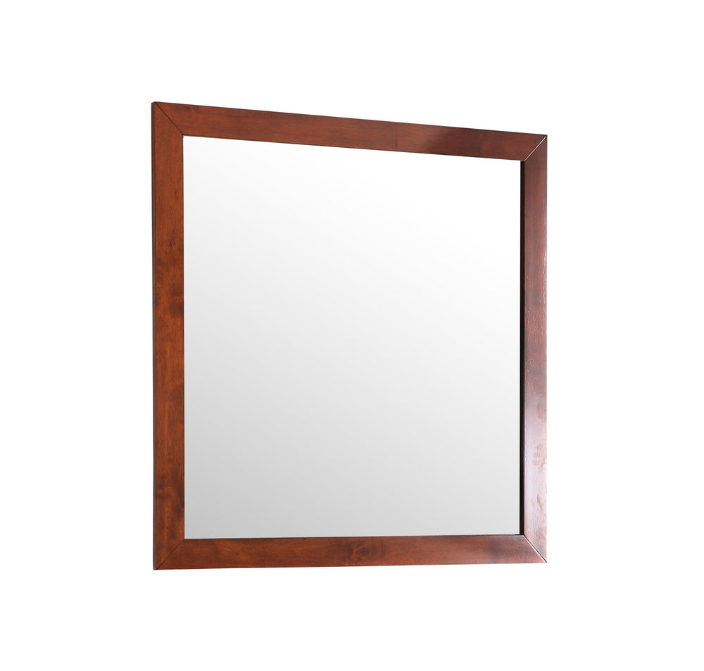English Elm Burlington G2400-M Cherry Wall Mirror 41" x 41" Slim 1" Frame, Low-Distortion Glass, Warm Finish B078108122