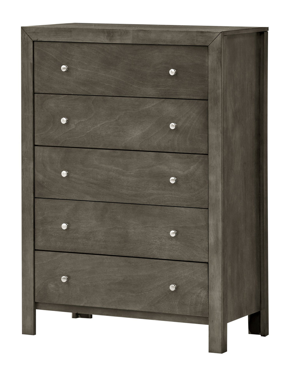 English Elm Elegant Transitional Storage Chest with Modern Finish, Durable Particleboard, No Assembly, 48"H x 34"W x 17"D Gray 37 L x 60 W x 19 H B078108126