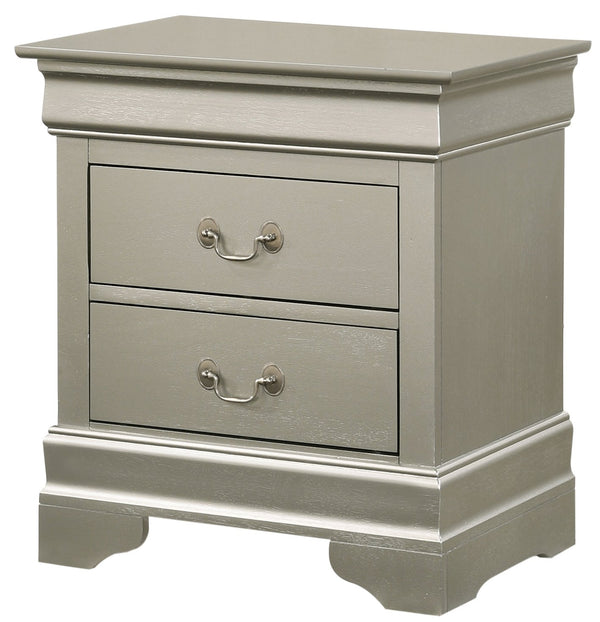 English Elm Elegant Solid-Style Nightstand with Warm Wood Finish, 3 Large Drawers, Sturdy Build, Ready-to-Use Champagne 28 L x 24 W x 19 H B078108171