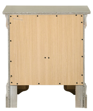 English Elm Elegant Solid-Style Nightstand with Warm Wood Finish, 3 Large Drawers, Sturdy Build, Ready-to-Use Champagne 28 L x 24 W x 19 H B078108171